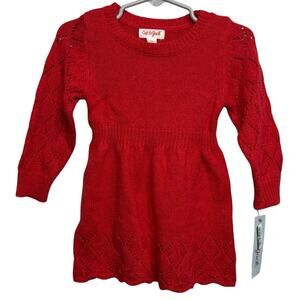 Cat & Jack 12 Month Red Sweater Dress